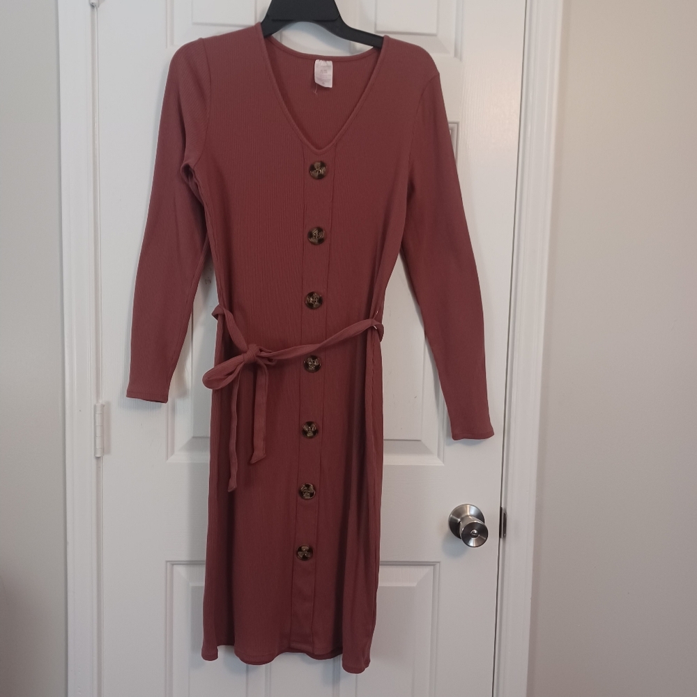 NOBO mauve Midi Knit Dress Sz XL